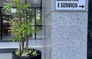 Imagem: O apartamento possui 1 Dormitório, 2 Banheiros, 1 Vaga na garagem