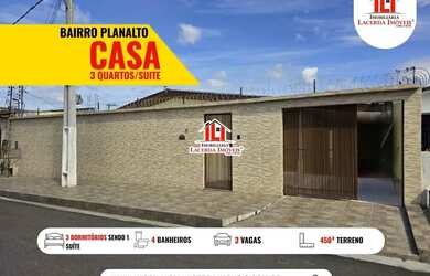 Imagem: A casa possui 3 Dormitórios, 2 Banheiros, 3 Vagas na garagem