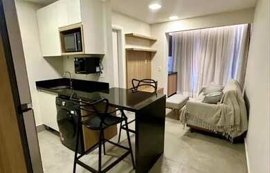 Imagem: O apartamento possui 1 Dormitório, 5 Banheiros, 1 Vaga na garagem