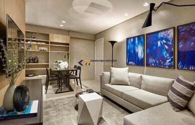 Imagem: O apartamento possui 1 Dormitório, 1 Banheiro, 1 Vaga na garagem