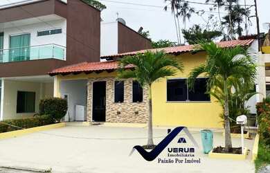 Imagem: A casa em condomínio possui 4 Dormitórios, 4 Banheiros, 2