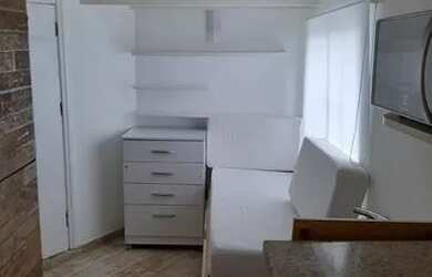 Imagem: O apartamento para alugar possui 1 Dormitório, 1 Banheiro e