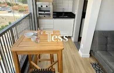 Imagem: O apartamento possui 1 Dormitório, 1 Banheiro, 1 Vaga na garagem