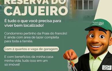 Imagem: A casa em condomínio possui 2 Dormitórios, 1 Banheiro, 1 Vaga