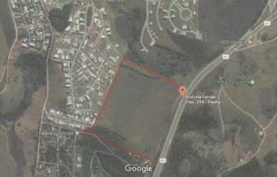 Imagem: O terreno possui 210.000m² de Área e está localizado em