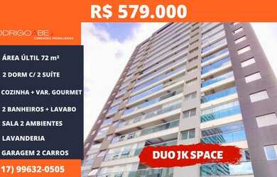 Imagem: O apartamento possui 2 Dormitórios, 3 Banheiros, 2 Vagas na