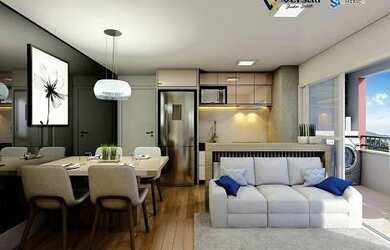 Imagem: O apartamento possui 2 Dormitórios, 2 Banheiros, 1 Vaga na