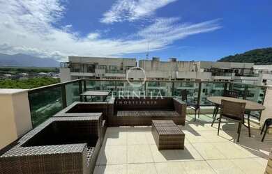 Imagem: O apartamento na cobertura possui 3 Dormitórios, 5 Banheiros