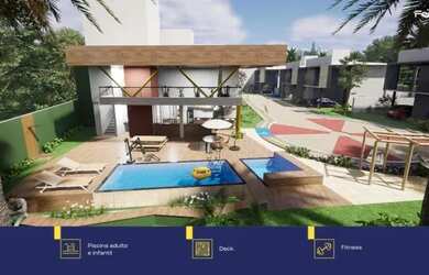 Imagem: A casa em condomínio possui 3 Dormitórios, 4 Banheiros, 2