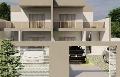 Imagem: A casa possui 2 Dormitórios, 1 Banheiro, 2 Vagas na garagem