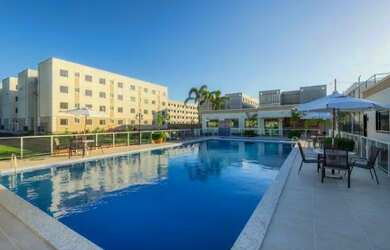 Imagem: O apartamento possui 2 Dormitórios, 1 Banheiro, 1 Vaga na garagem