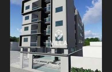 Imagem: O apartamento possui 1 Dormitório, 1 Banheiro, 1 Vaga na garagem