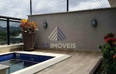 Imagem: O apartamento na cobertura possui 3 Dormitórios, 4 Banheiros