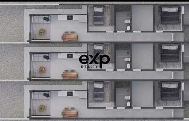 Imagem: A casa possui 2 Dormitórios, 1 Banheiro, 1 Vaga na garagem