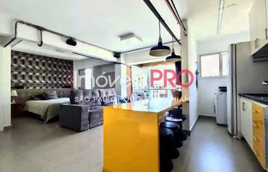 Imagem: O apartamento à venda possui 1 Dormitório, 1 Banheiro, 1 Vaga