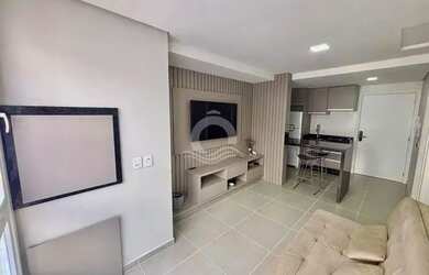 Imagem: O apartamento possui 1 Dormitório, 1 Banheiro, 1 Vaga na garagem