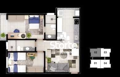 Imagem 6: Apartamentos com 2/4 à venda, 56m² e 57m² sendo a partir de R$ 331.000...