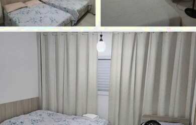 Imagem: O apartamento possui 1 Dormitório, Acomodam 5 pessoas e 1 Vaga