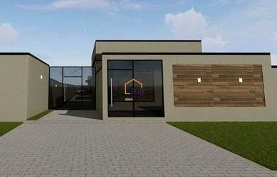 Imagem: A casa possui 2 Dormitórios, 2 Banheiros, 1 Vaga na garagem