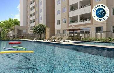 Imagem: O apartamento possui 2 Dormitórios, 1 Banheiro, 1 Vaga na garagem