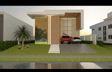 Imagem: A casa em condomínio possui 5 Dormitórios, 5 Banheiros, 4