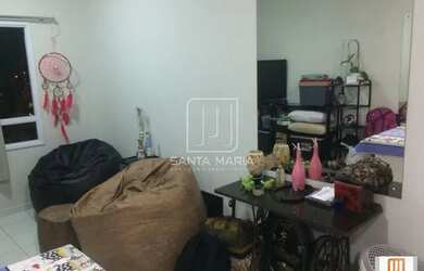 Imagem: O apartamento possui 1 Dormitório, 1 Banheiro, 1 Vaga na garagem