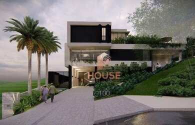 Imagem: A casa em condomínio possui 4 Dormitórios, 5 Banheiros, 5