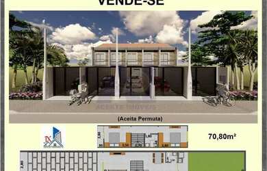 Imagem: A casa possui 2 Dormitórios, 1 Banheiro, 1 Vaga na garagem