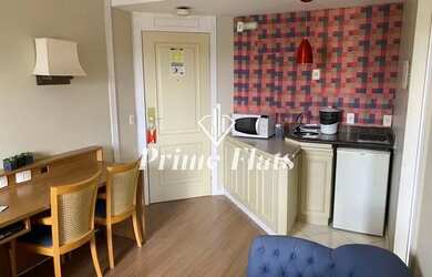 Imagem: O studio possui 1 Dormitório, 1 Banheiro, 1 Vaga na garagem