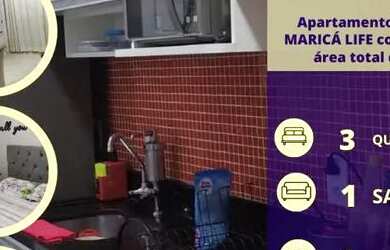 Imagem: O apartamento possui 3 Dormitórios, 1 Banheiro, 1 Vaga na garagem