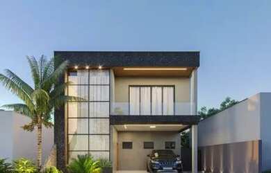 Imagem: A casa em condomínio possui 5 Dormitórios, 4 Banheiros, 2