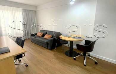 Imagem: O studio possui 1 Dormitório, 1 Banheiro, 1 Vaga na garagem