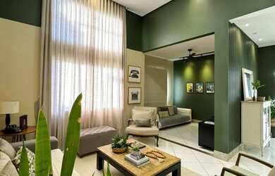 Imagem: A casa em condomínio possui 4 Dormitórios, 5 Banheiros, 5