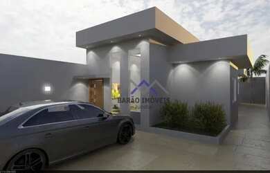 Imagem: A casa possui 3 Dormitórios, 2 Banheiros, 2 Vagas na garagem