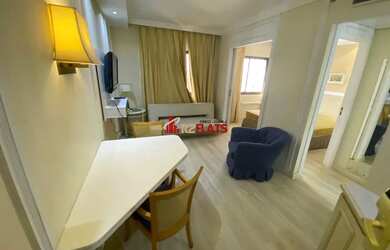 Imagem: O studio possui 1 Dormitório, 1 Banheiro, 1 Vaga na garagem