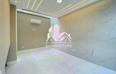 Imagem: A casa possui 4 Dormitórios, 4 Banheiros, 3 Vagas na garagem