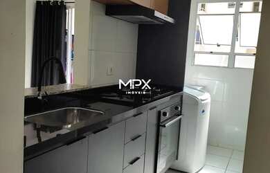 Imagem: O apartamento possui 2 Dormitórios, 1 Banheiro, 1 Vaga na garagem