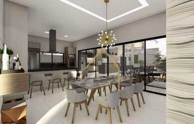 Imagem: A casa em condomínio possui 3 Dormitórios, 4 Banheiros, 4