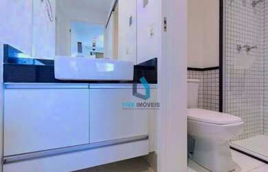 Imagem: O apartamento possui 1 Dormitório, 1 Banheiro, 1 Vaga na garagem