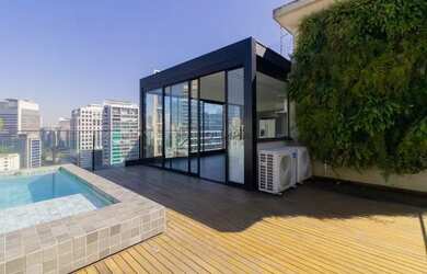 Imagem: O apartamento na cobertura possui 2 Dormitórios, 4 Banheiros