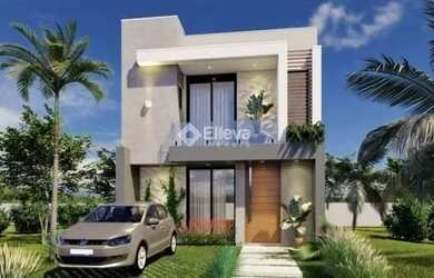 Imagem: A casa possui 3 Dormitórios, 2 Banheiros, 2 Vagas na garagem