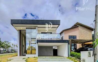 Imagem: A casa em condomínio possui 4 Dormitórios, 5 Banheiros, 4