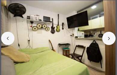 Imagem: O apartamento possui 1 Dormitório, 1 Banheiro, 30m² de Área