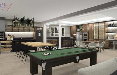 Imagem: A casa em condomínio possui 4 Dormitórios, 5 Banheiros, 3