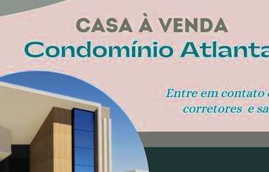 Imagem: A casa em condomínio possui 3 Dormitórios, 2 Banheiros, 2