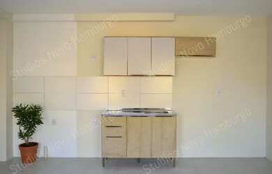 Imagem: A kitnet possui 1 Dormitório, 1 Banheiro, Imóvel novo e está