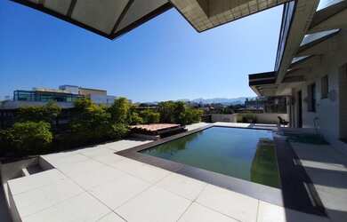 Imagem: O apartamento na cobertura possui 4 Dormitórios, 5 Banheiros