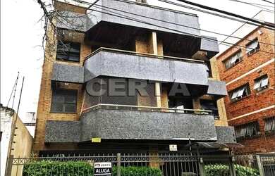 Imagem: O apartamento possui 1 Dormitório, 1 Banheiro, 1 Vaga na garagem