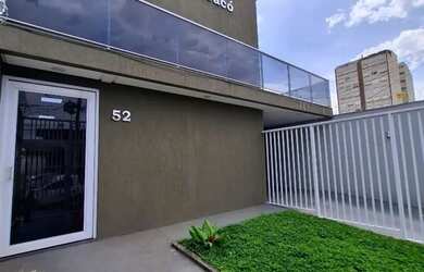 Imagem: O apartamento possui 1 Dormitório, 1 Banheiro, 1 Vaga na garagem