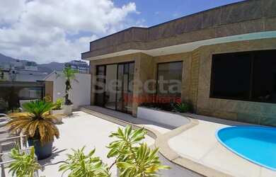 Imagem: O apartamento na cobertura possui 3 Dormitórios, 5 Banheiros